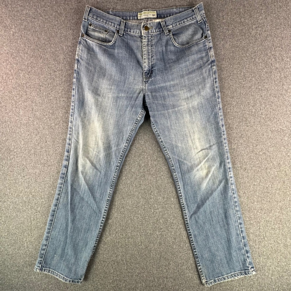Denver Hayes Jeans Mens 36/30 Slim Fit Blue JMC70902 Straight Leg Denim